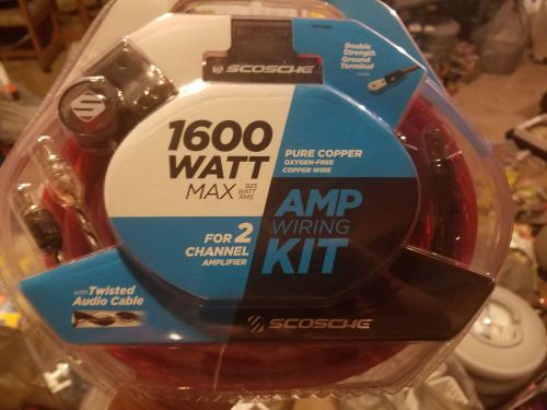 Schosche 1600 watt 2 channel amp wiring kit - car stereo wiring kit