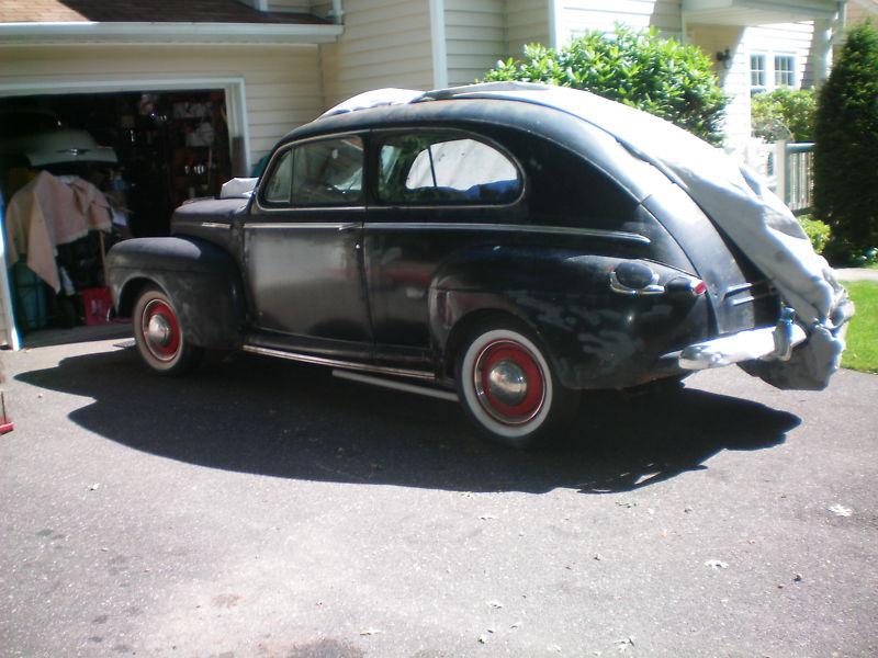 1946  ford 2 door sedan -restore-parts  -flathead ford v/8