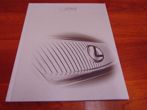 2007 lexus portfolio catalog line up dealer brochure