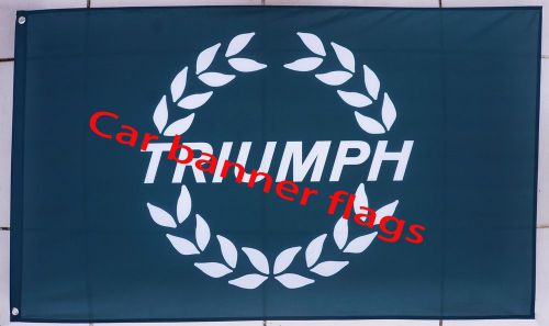 Green triumph flag triumph car banner flags 3x5 ft - free shippng