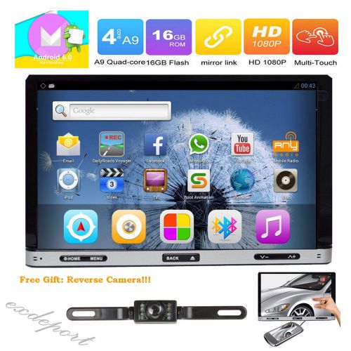 Android 6.0 marshmallow 7&#039;&#039; hd 2 din car dvd player radio stereo gps wifi 4g+cam
