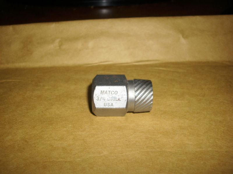 Matco tools 3/4 drill hexagonal head multi spline screw extractor 