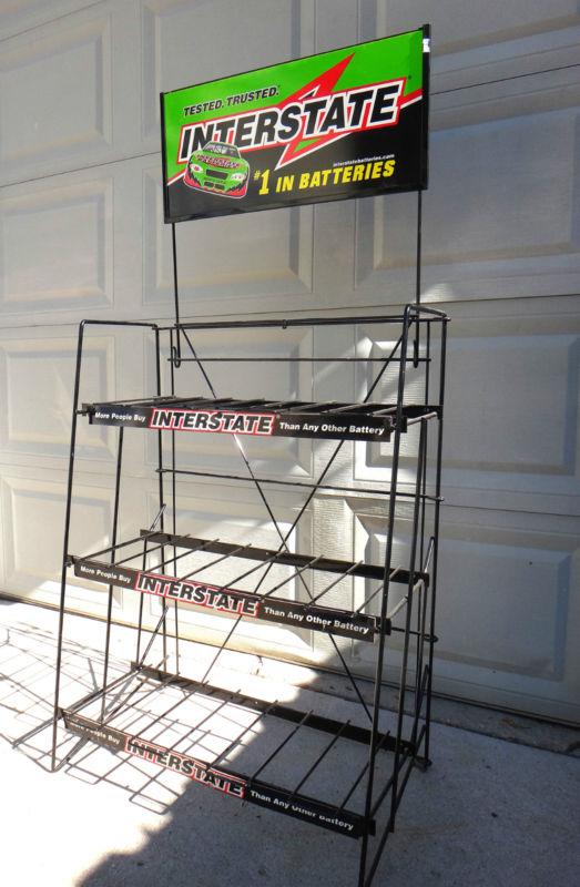 Interstate battery display rack for storage in very nice condition
