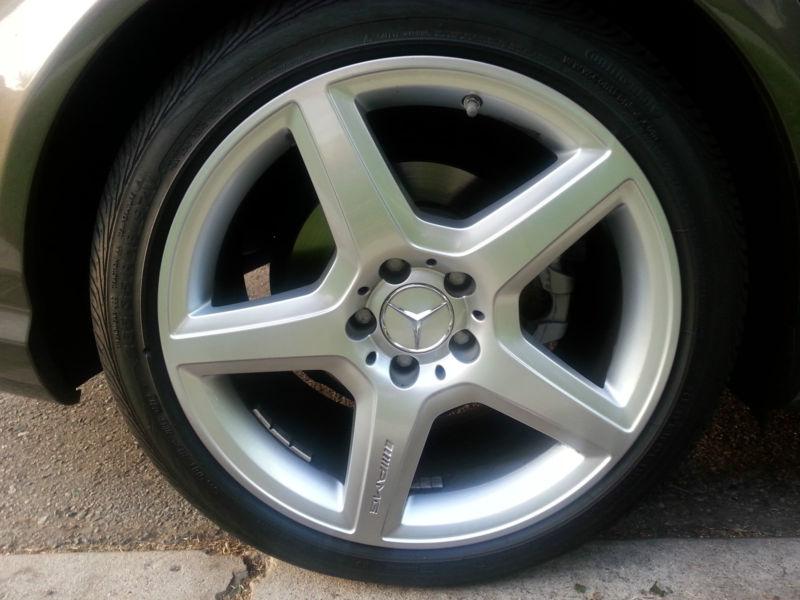 2009 oem 18" amg e class mercedes rims & continental tires