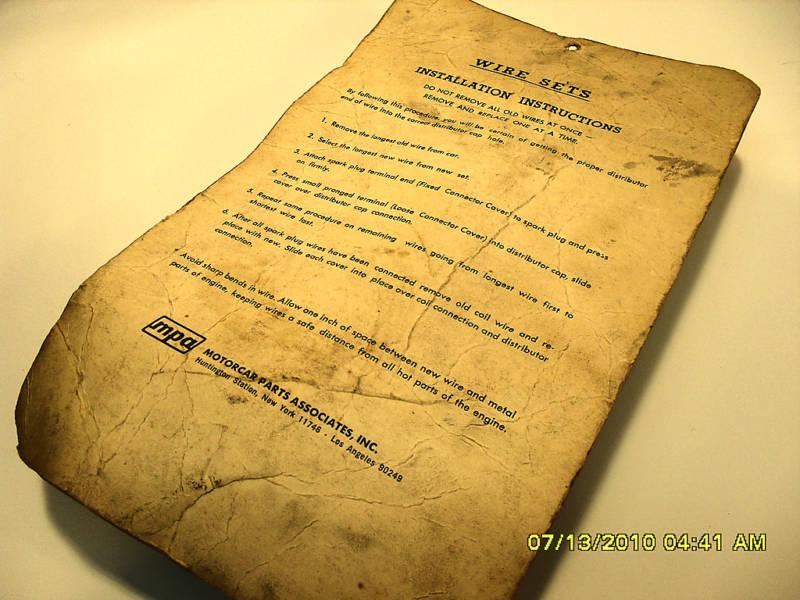 1971 THUR 1978 TOYOTA IGNITION WIRE SET-COROLLA 1600, US $19.99, image 2