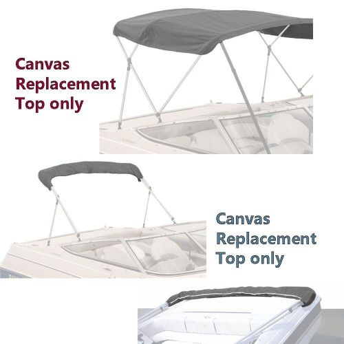 Savvycraft 4 bow bimini top replacement cover, durable marine grade canvas su...