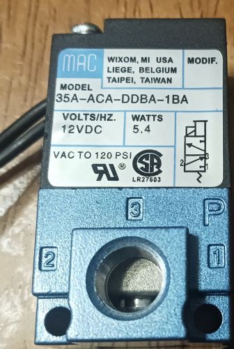 Mac 35a-aca-ddba-1ba 3-port solenoid valve 12v, 5.4w, efi boost control