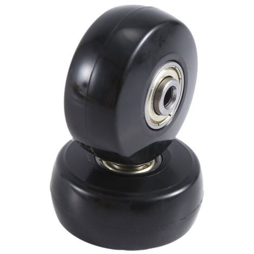 50 x 24mm Set of 2 Replacement Wheels for Luggage, Suitcase, PU Steering Rollers, Carbon3091-, US $, image 8