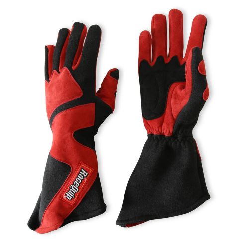 RaceQuip 358 Series 2 Layer Nomex Long Gauntlet Race Gloves Red/Black - Large, US $89.95, image 2