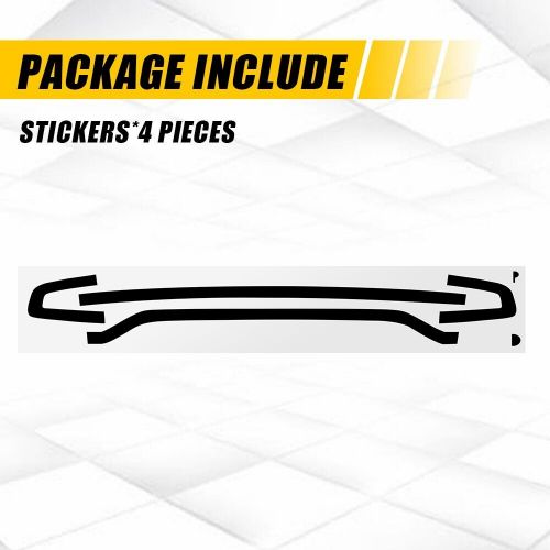 4x smoke blackout tail light vinyl tint film overlay for 2015-2023 dodge charger