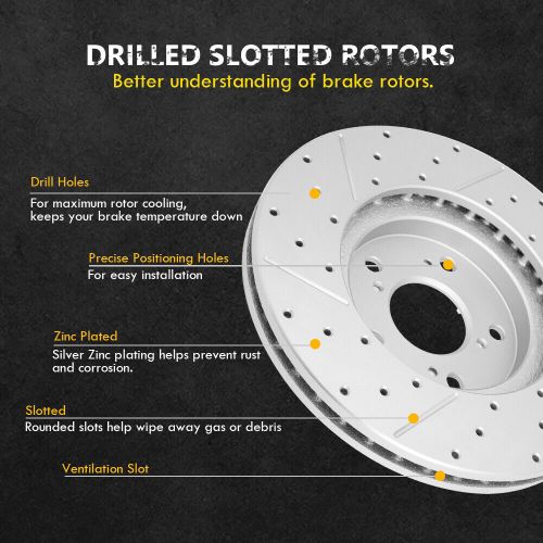 Front & Rear Disc Brake Rotors + Ceramic Pads for Chevy Silverado 2500 3500 HD, US $358.99, image 2