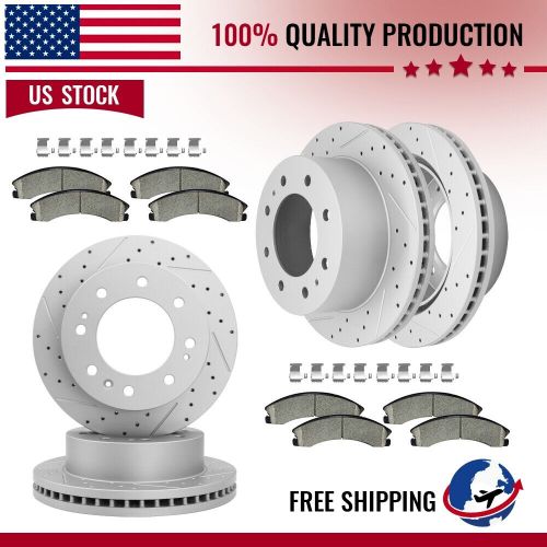 Front & Rear Disc Brake Rotors + Ceramic Pads for Chevy Silverado 2500 3500 HD, US $358.99, image 10
