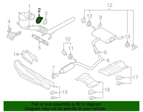 Genuine Volkswagen Converter & Pipe Clamp 5Q0-253-725-G, US $13.49, image 3