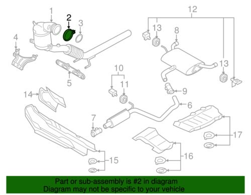 Genuine Volkswagen Converter & Pipe Clamp 5Q0-253-725-G, US $13.49, image 5