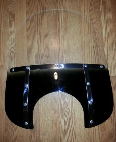 Memphis shades gradient black windshield 19" mem3711 9" headlight