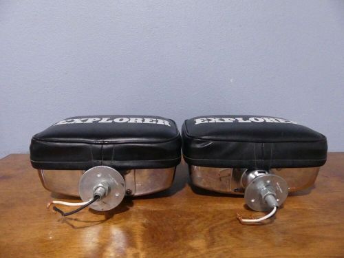 Vintage Pair of Ford Explorer Chrome Fog Off Road Lights w/ Covers, US $150.00, image 9