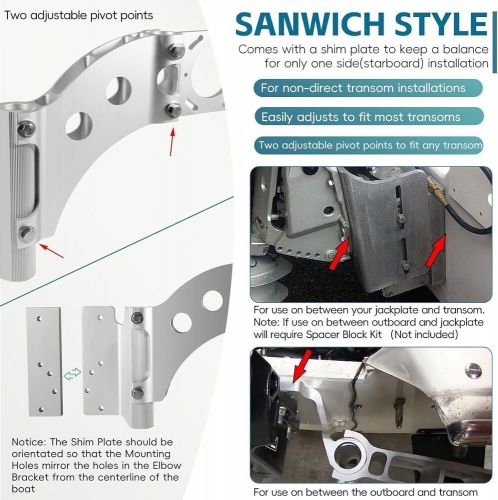 1810303 Universal Modular Adapter Bracket Sandwich Starboard for Minn Kota Talon, US $299.09, image 10