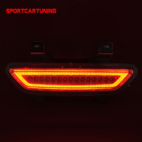 For 2015-2017 Ford Mustang LED Rear 4th Tail Brake Light Fog Reverse Lamp Smoked, US $89.00, image 8