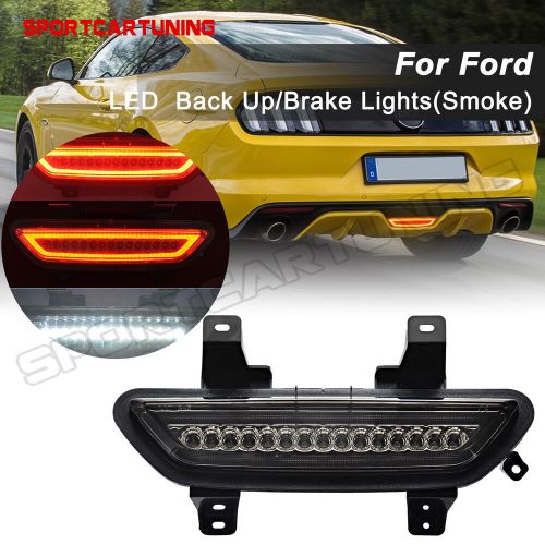 For 2015-2017 Ford Mustang LED Rear 4th Tail Brake Light Fog Reverse Lamp Smoked, US $89.00, image 10