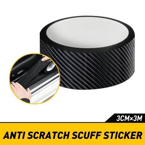 Carbon Accessories Fiber Car Vinyl Door Sill Scuff Cover Plate Sticker Protector, US $9.59, image 9