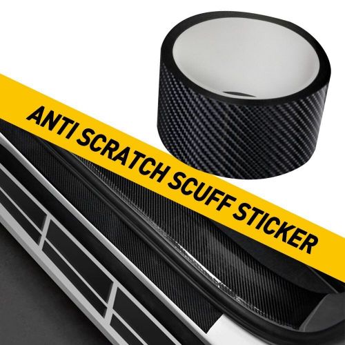Carbon Accessories Fiber Car Vinyl Door Sill Scuff Cover Plate Sticker Protector, US $9.59, image 12