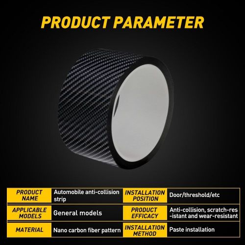 Carbon Accessories Fiber Car Vinyl Door Sill Scuff Cover Plate Sticker Protector, US $9.59, image 13