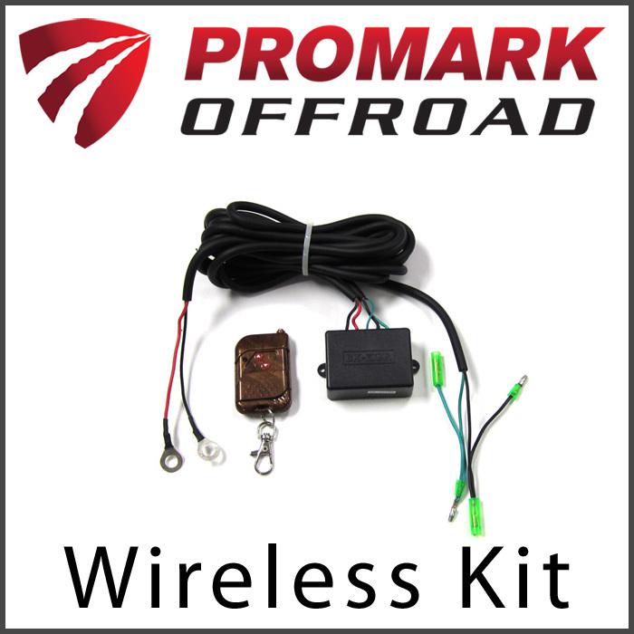 Promark 3000 lb atv winch universal in-line wireless remote control kit 