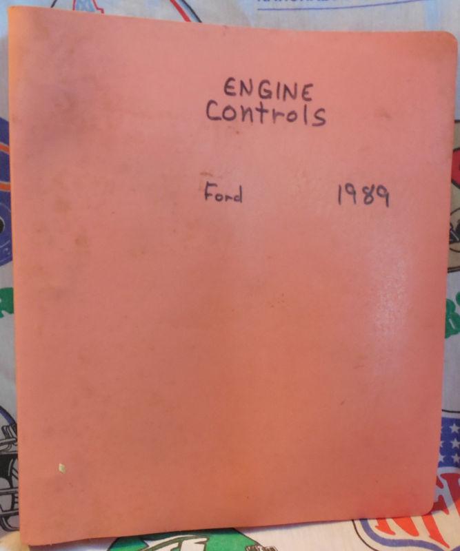 Ford,1989,engine,controls,service,manual,book,binder