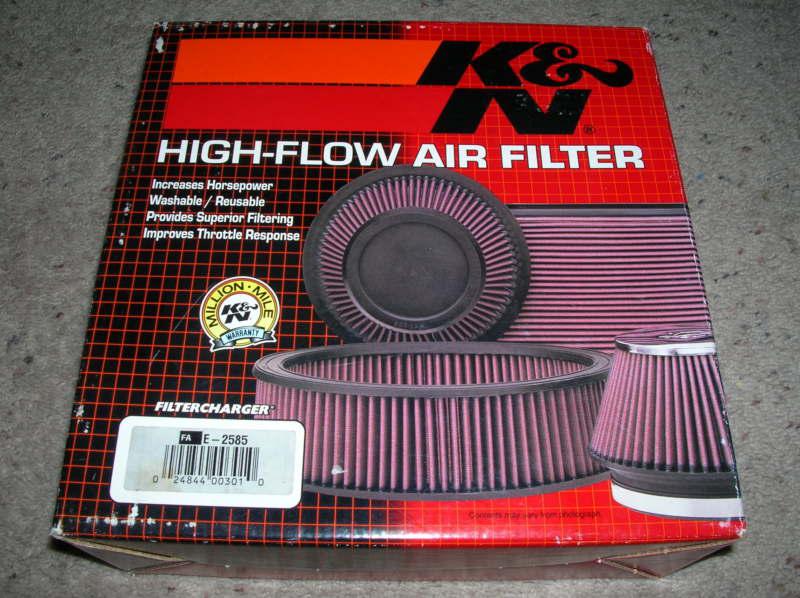 E-2585 k&n automotive air filter, nib, volkswagon polo 1.0l opal kadett, new