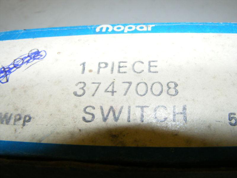 1975 DODGE CHARGER CHRYSLER CORDOBA WIPER WASHER SWITCH NOS NEW 3747008, US $29.99, image 4