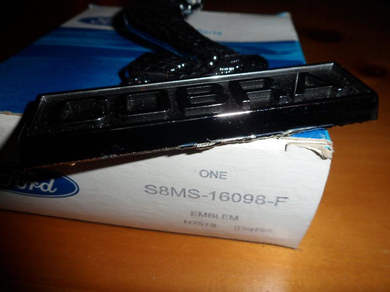 NOS 1968 MUSTANG SHELBY 428 COBRA JET S8MS-16098-F FENDER EMBLEM GT350 GT500 , US $9.99, image 3