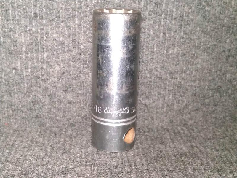 Williams 1/2" drive 13/16" 12 point deep socket sd-1226 vintage?  pic+653
