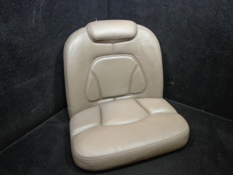 #dr110 brown skeeter bass boat seat - 1 seat back & 1 seat bottom cushions 