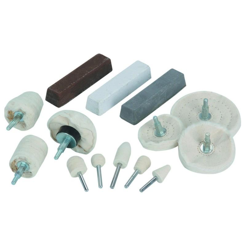 14 piece aluminum polishing & buffing kit,detailing,shop accessories,home,clean