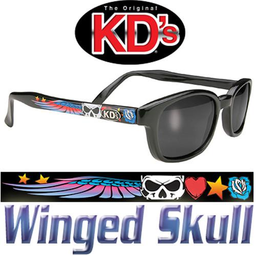 Winged skull sons of anarchy jax teller original kd's biker glasses sunglasses 
