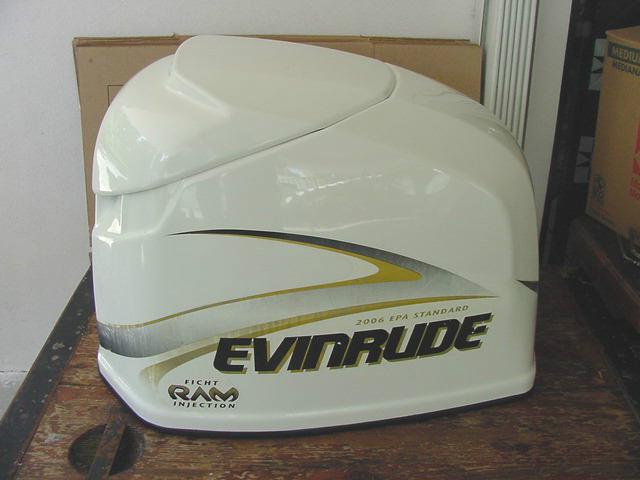 Evinrude 200 hp engine cowling cover ficht ram injection 2006 epa standard