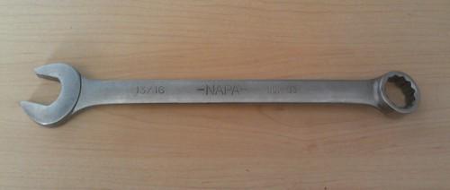 Napa u.s.a. 13/16" combination wrench ndf 63 satin chrome finish no reserve vgc