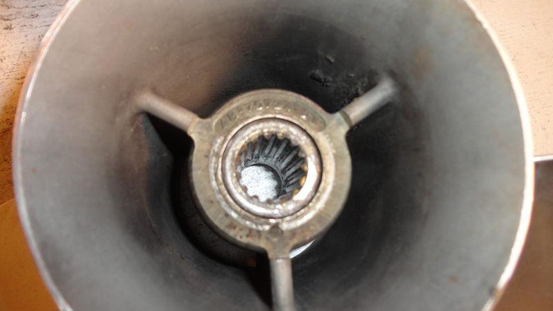 USED MERCURY STAINLESS STEEL OUTBOARD PROPELLER 13.5X23 SS BOAT OUTBOARD PROP, US $229.99, image 2