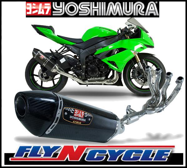 Yoshimura R-77 Stainless/Carbon Full Exhaust 2009-2012 Kawasaki ZX-6R, US $909.33, image 2