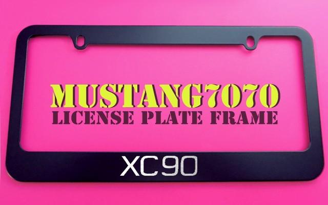 1 brand new xc90 black metal license plate frame + screw caps
