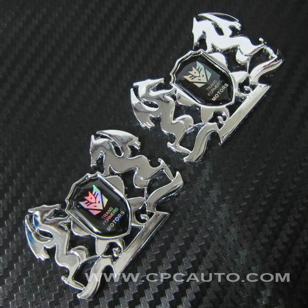 Car emblem sticker badge metal transformers decepticon  vip side 2pcs