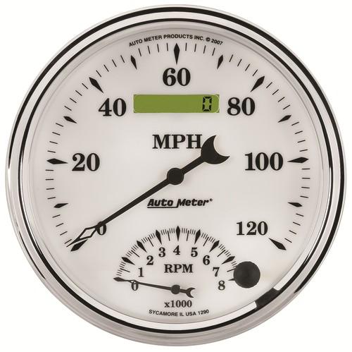 Auto meter 1290 old tyme white ii; tach/speedo combo