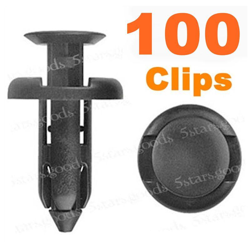 100 pcs atv fender clips for honda 450r ltr450 yfz450 rubicon rancher foreman