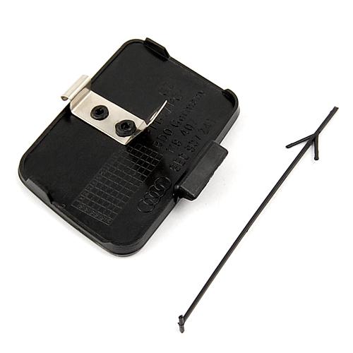 2002-2005 audi a4 b6 bumper tow hook cover cap + tie set black oem replacement