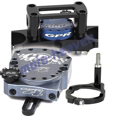 Gpr v4 dirt steering damper kawasaki kx450 f 08-11 fat bar pro kit titanium 0050