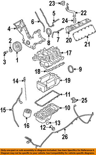 Ford oem f5rz6a340b engine-crnkshft pulley bolt