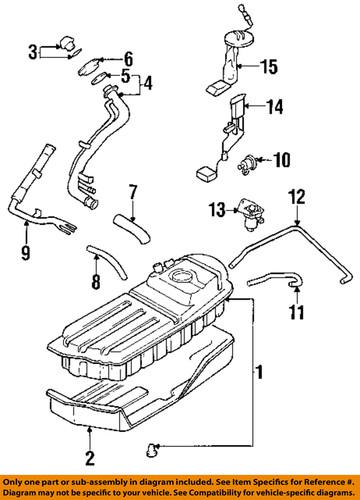 Kia oem 0k01842110d fuel system-fuel tank assembly