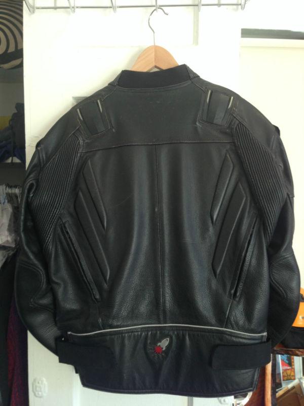 Joe Rocket 990 Leather Jacket SIze 44 Black , US $0.99, image 2