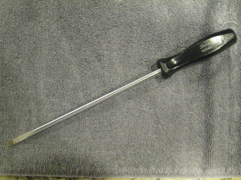 Snap-on 12" cabinet type flat tip screwdriver model #sdd 480
