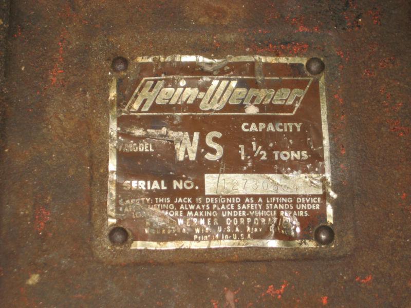 Hein Werner 1.5 ton auto jack, US $24.99, image 2